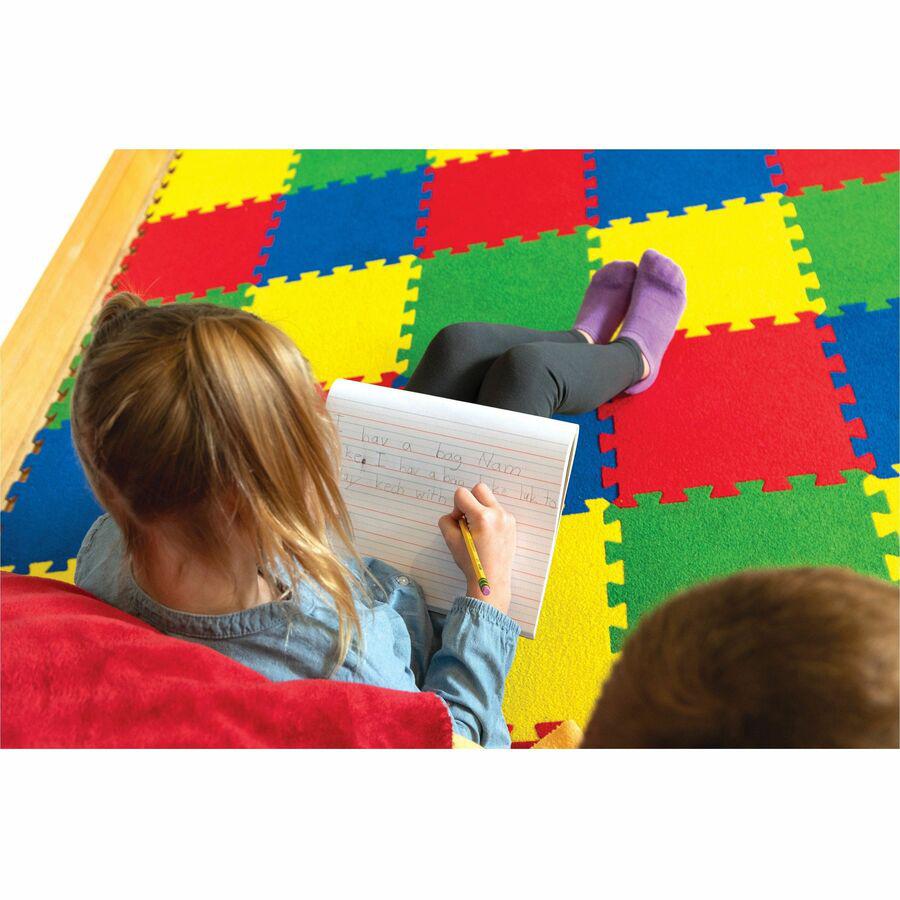Pacon Grades K-1 Multi-sensory Handwriting Tablet - 10.5" x 8" - Wide Rule - 40 Sheets/Tablet - White. Picture 4