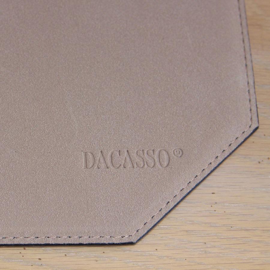 Dacasso Brown Leatherette 17" X 12" Placemat - Home, Office, Conference Room - 17" Length x 12" Width - Rectangle - Synthetic Suede, Leatherette, Synthetic Leather - Brown. Picture 8