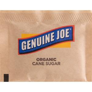 Genuine Joe Turbinado Natural Cane Sugar Packets - Packet - 0.159 oz (4.5 g) - Molasses Flavor - Natural Sweetener - 200/Box. Picture 2