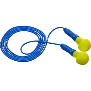 E-A-R Push-Ins Corded Earplugs - Noise Protection - Foam, Polyurethane - Yellow - Corded, Comfortable, Disposable - 200 / Box. Picture 2
