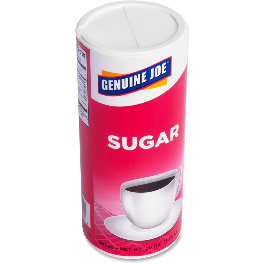 Genuine Joe 20 oz. Sugar Canister - Canister - 1.2 lb (20 oz) - Natural Sweetener - 24/Carton. Picture 5