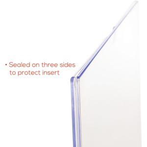 Lorell Cubicle Frame - 1 Each - 8.50" Holding Width x 11" Holding Height - Rectangular Shape - Wall Mountable - Acrylic - Wall, File Cabinet, Locker, Cubicle - Clear. Picture 11