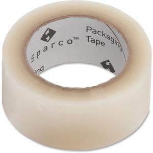 Sparco Transparent Hot-melt Tape - 110 yd Length x 2" Width - 1.9 mil Thickness - 3" Core - 1.60 mil - Moisture Resistant, Abrasion Resistant, Split Resistant - For Sealing, General Purpose - 6 / Pack. Picture 4