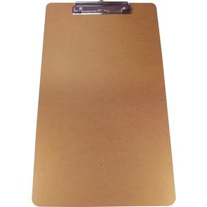 Business Source Legal-size Clipboard - 8 1/2" x 14" - Hardboard - Brown - 3 / Pack. Picture 7