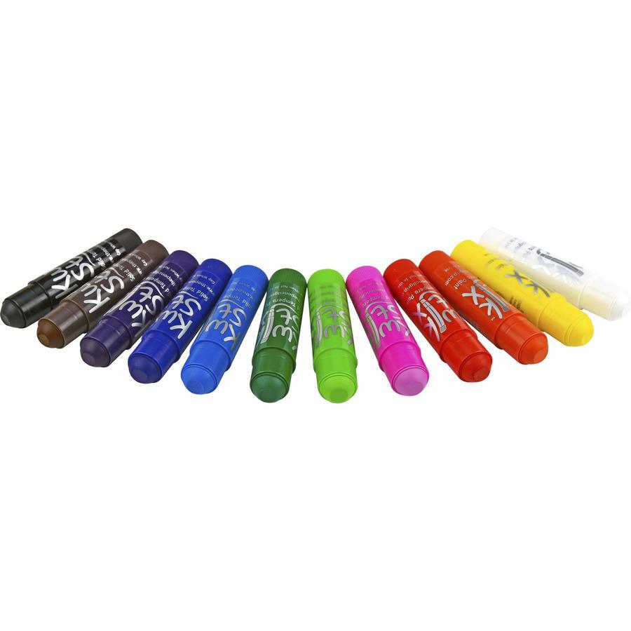 The Pencil Grip Tempera Paint 24-color Mess Free Set - 24 / Set - Assorted, Neon, Metallic. Picture 3