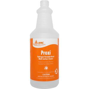 RMC Proxi Cleaner Dispenser Bottles - 48 / Carton - Frosted Clear - Plastic. Picture 4