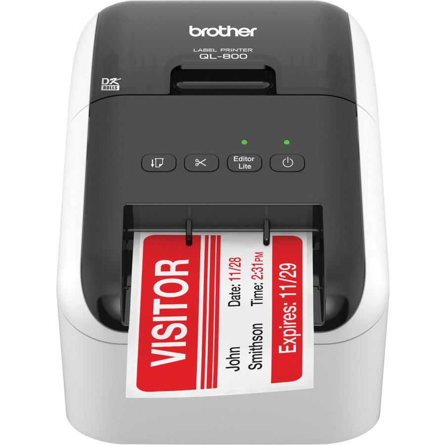 Brother QL-800 Label Printer - Direct Thermal - Monochrome - Label Printer - Up to 300 x 600 dpi - USB 2.0. Picture 6