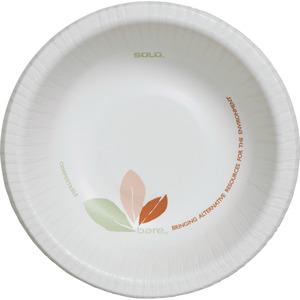 Solo Bare 12 oz Heavyweight Paper Bowls - Bare - Disposable - White - Paper Body - 125 / Pack. Picture 4