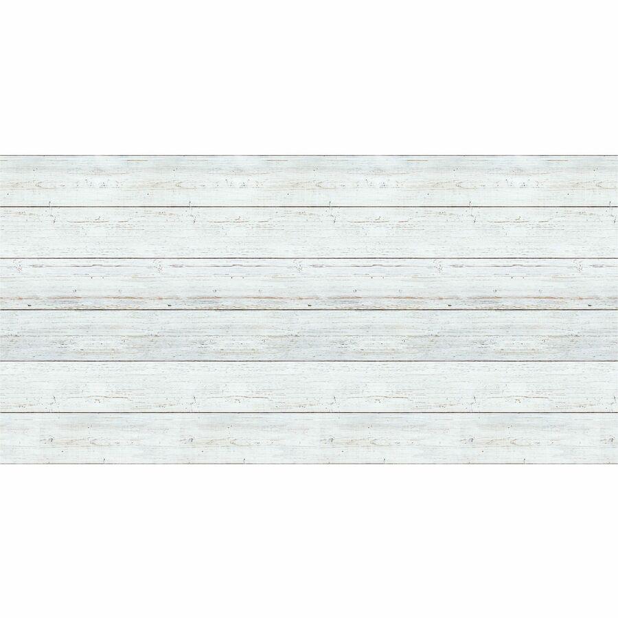 Fadeless Shiplap Design Board Art Paper - Fun and Learning, Classroom, Bulletin Board, Display, Craft, Art, Table Skirting, Decoration - 48"Height x 2"Width x 50 ftLength - 1 / Roll - Assorted. Picture 4