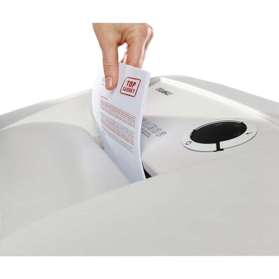 Dahle CleanTEC 51522 Department Shredder - Continuous Shredder - Cross Cut - 18 Per Pass - for shredding Staples, Paper Clip, Credit Card, CD, DVD - 0.077" x 0.563" Shred Size - P-5 - 18 ft/min - 12" . Picture 9