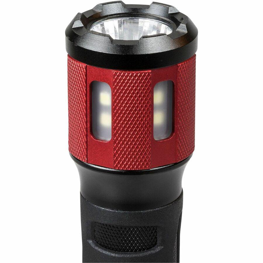 Dorcy Ultra HD Series Twist Flashlight - 360 lm Lumen - 3 x AAA - Battery - Impact Resistant - Black, Red - 1 Each. Picture 9