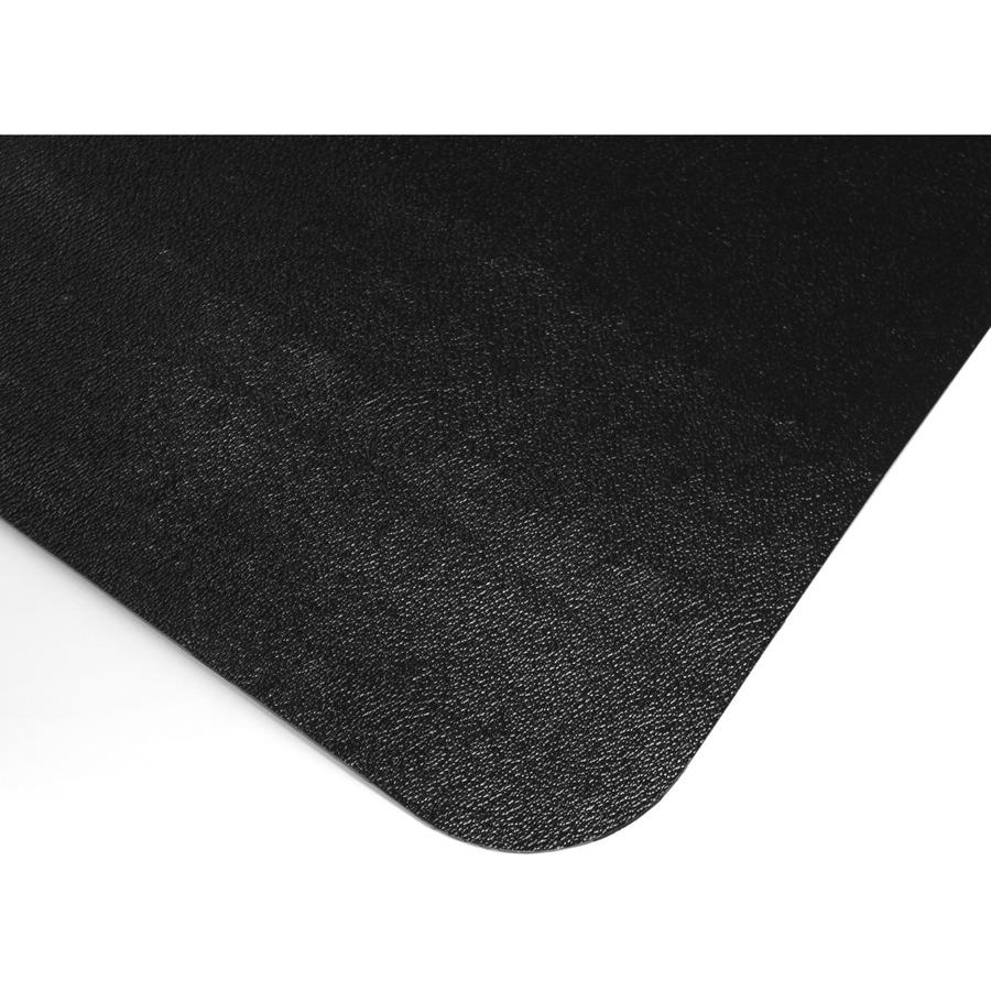 Floortex Cleartex Advantagemat Black Hard Floor PVC Lipped Chair Mat - Hard Floor - 53" Length x 45" Width x 80 mil Thickness - Lip Size 25" Length x 12" Width - Rectangle - Classic - Polyvinyl Chlori. Picture 5