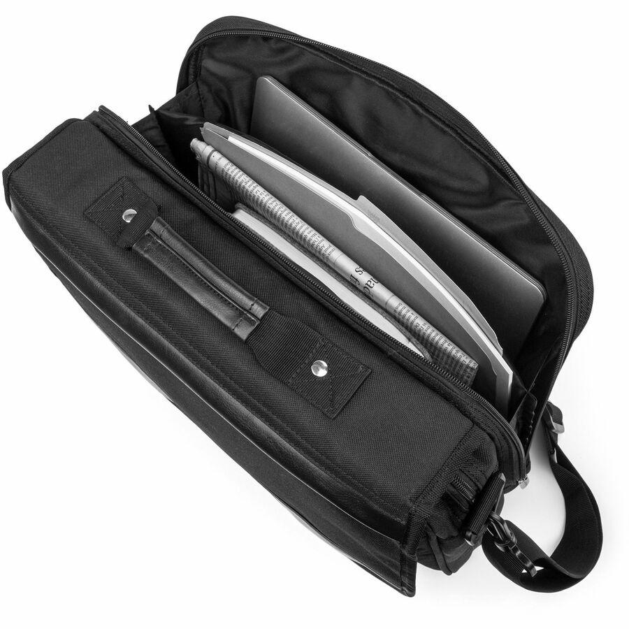 bugatti THE ASSOCIATE Carrying Case (Briefcase) for 15.6" Notebook - Black - Polyester Body - 12" Height x 15" Width x 5" Depth - 1 Each. Picture 8