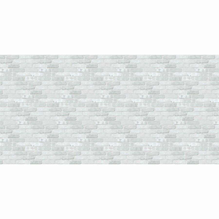 Fadeless Designs Paper Roll - Art Project, Craft Project, Bulletin Board, School, Office, Home - 48"Width x 50"Length - 1 / Roll - White, Gray. Picture 4