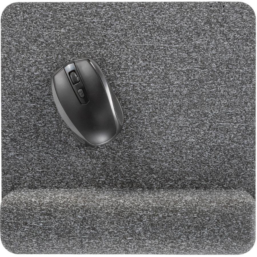 Allsop Premium Plush Mousepad with Wrist Rest - (32311) - 1.85" x 11.60" Dimension - Gray - Foam - 1 Pack Retail - Mouse. Picture 3