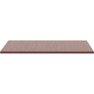 Lorell Revelance Conference Rectangular Tabletop - 59.9" x 47.3" x 1" x 1" - Material: Laminate - Finish: Mahogany. Picture 4