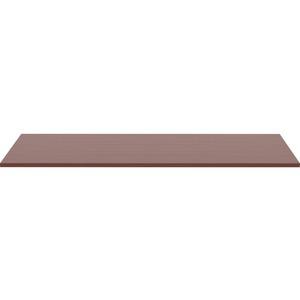Lorell Revelance Conference Rectangular Tabletop - 71.6" x 47.3" x 1" x 1" - Material: Laminate, Polyvinyl Chloride (PVC) Edge, Particleboard Table Top - Finish: Mahogany. Picture 7
