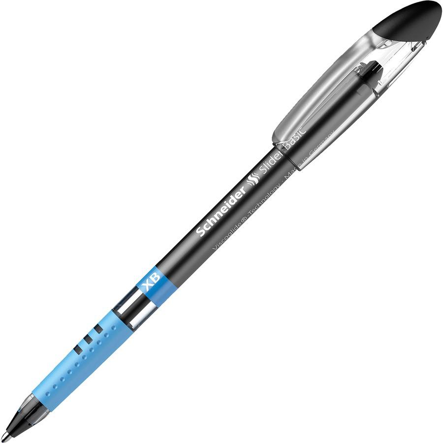 Schneider Slider Basic XB Ballpoint Pen Wallet - Extra Broad Pen Point - 1.4 mm Pen Point Size - Black, Red, Blue, Light Green, Orange, Violet, Pink, Light Blue - Transparent Rubberized, Black, Red, B. Picture 6