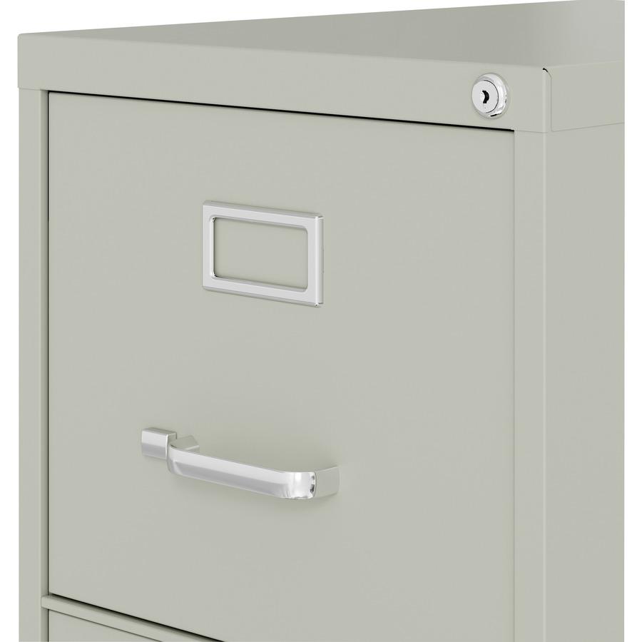 Lorell Fortress Series 22" Commercial-Grade Vertical File Cabinet - 15" x 22" x 40.2" - 3 x Drawer(s) for File - Letter - Vertical - Ball-bearing Suspension, Removable Lock, Pull Handle, Wire Manageme. Picture 4