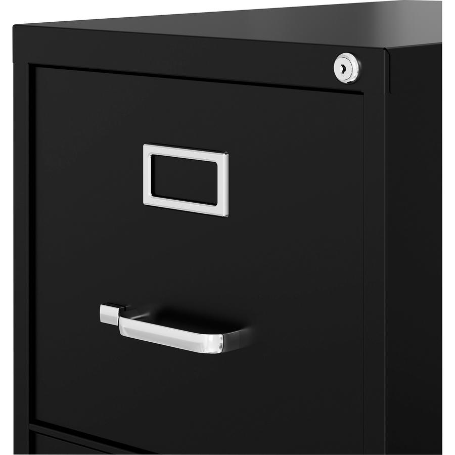 Lorell Fortress Series 22" Commercial-Grade Vertical File Cabinet - 15" x 22" x 40.2" - 3 x Drawer(s) for File - Letter - Vertical - Ball-bearing Suspension, Removable Lock, Pull Handle, Wire Manageme. Picture 13