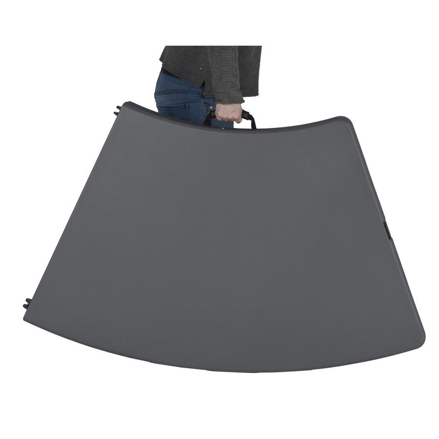 Dorel Zown Moon Commercial Blow Mold Folding Table - 5 Legs - 600 lb Capacity x 30" Table Top Width x 92.60" Table Top Depth - 29.25" Height - Gray - High-density Polyethylene (HDPE) - 1 Each. Picture 6