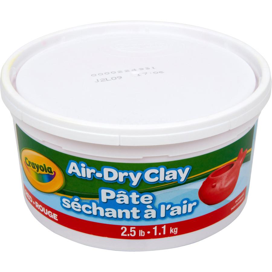 Crayola Air-Dry Clay - Art, Classroom, Art Room - 1 Each - Red