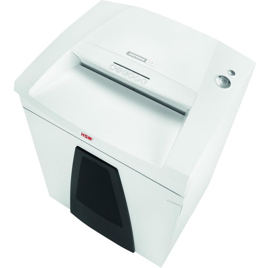 HSM SECURIO B35 - 3/16" x 1 1/8" - Continuous Shredder - Particle Cut - 22 Per Pass - for shredding Staples, Paper, Paper Clip, Credit Card, CD, DVD - 0.188" x 1.250" Shred Size - P-4/O-3/T-4/E-3/F-1. Picture 7