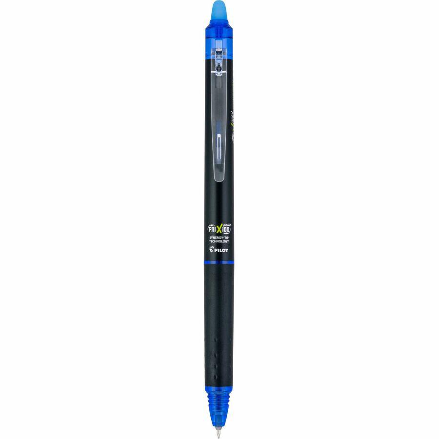 FriXion Synergy Clicker Erasable Gel Pen - Extra Fine Pen Point - 0.5 mm Pen Point Size - Retractable - Blue - 12 / Dozen. Picture 7