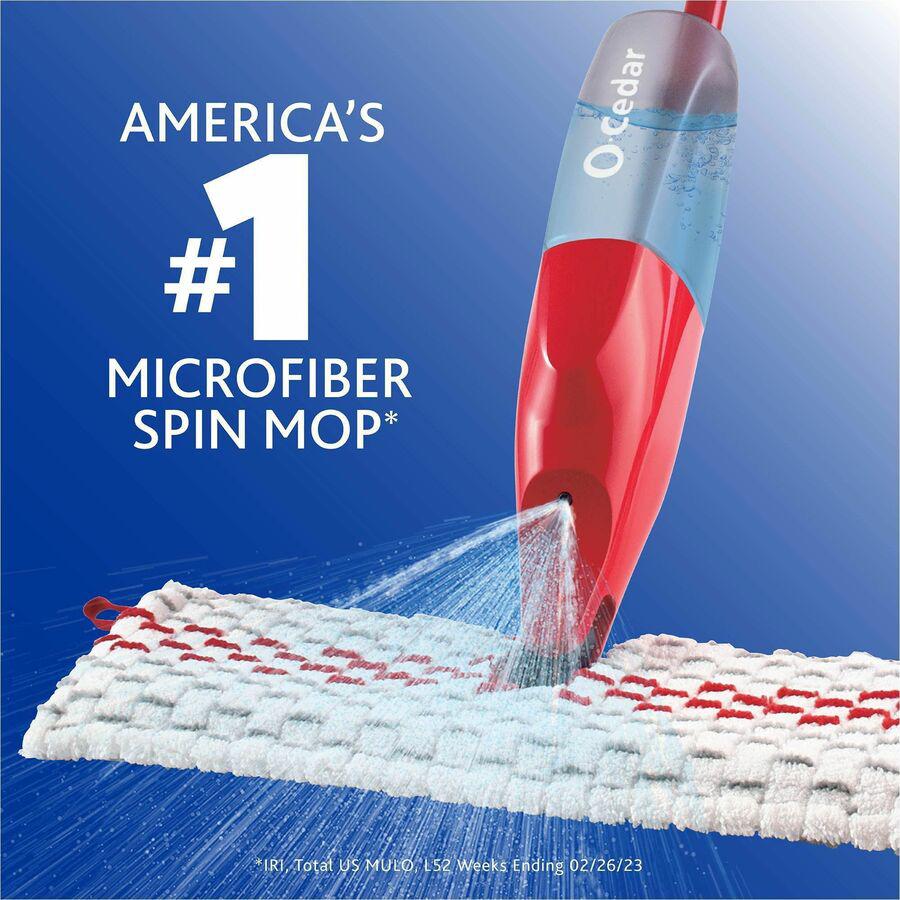 O-Cedar ProMist MAX Microfiber Spray Mop - MicroFiber Head - Reusable, Machine Washable, Refillable, Double-sided - 1 Each - Multi. Picture 14