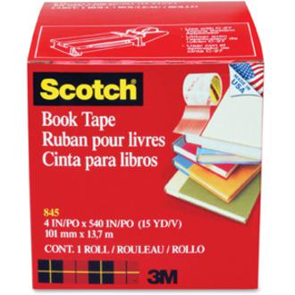 Scotch Book Tape - 15 yd Length x 4" Width - 3" Core - Acrylic - Crack Resistant - For Repairing, Reinforcing, Protecting, Covering - 1 / Roll - Clear. Picture 3