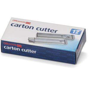 Officemate Single-Sided Razor Blade Carton Cutter - Steel - 4" Length - 12 / Box. Picture 6