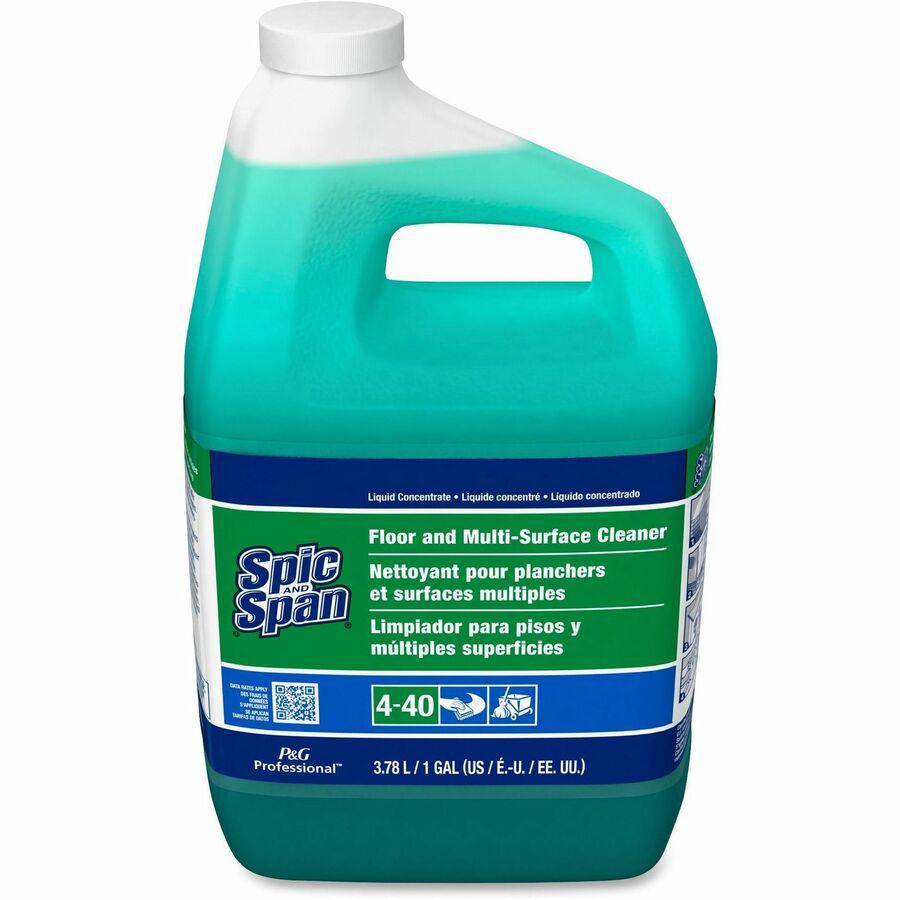 Spic and Span Floor and Multi-Surface Cleaner - Concentrate Liquid - 128 fl oz (4 quart) - 1 Each - Green. Picture 9