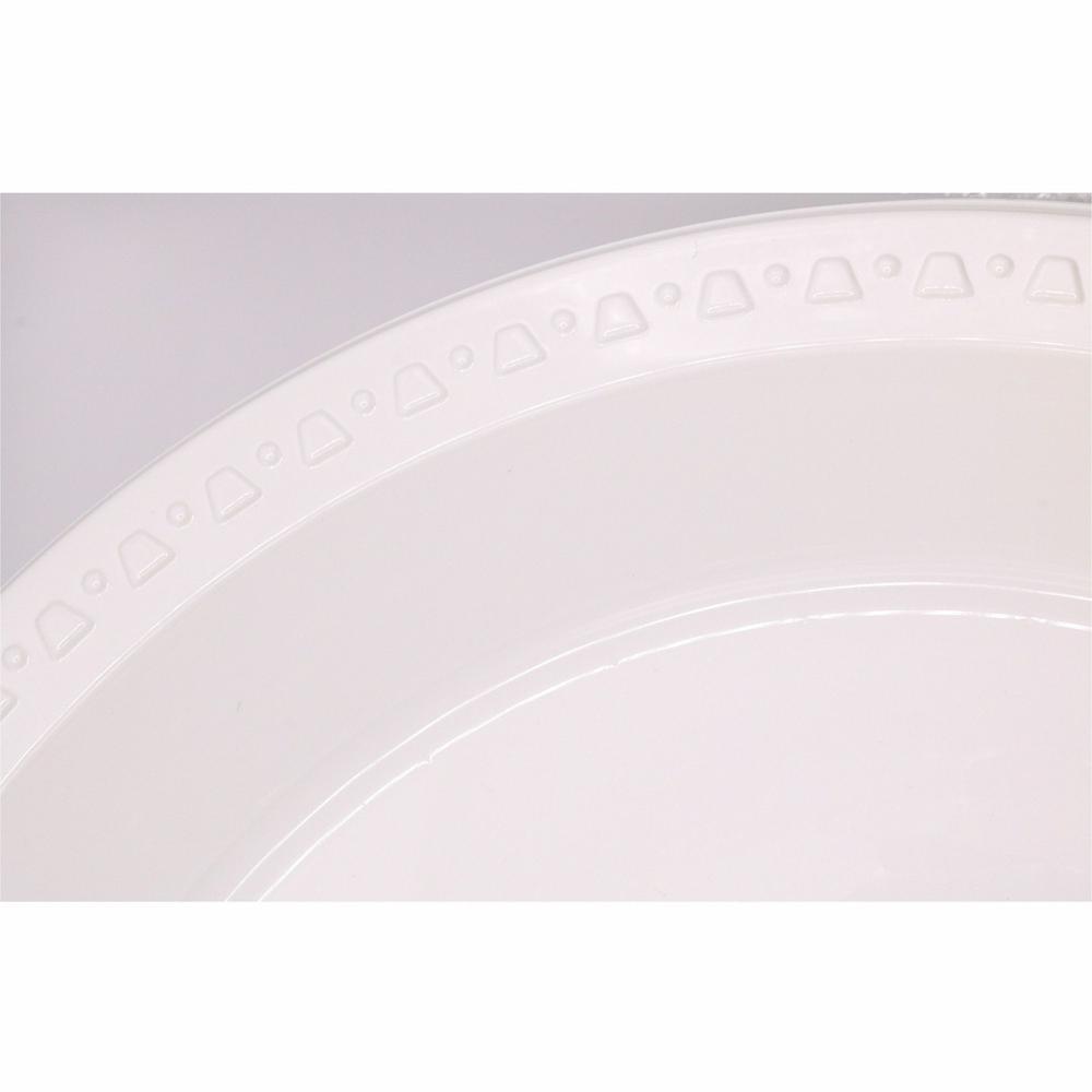 Tablemate Dinnerware Plate - 10.3" Diameter - Plastic Body - 125 / Pack. Picture 8