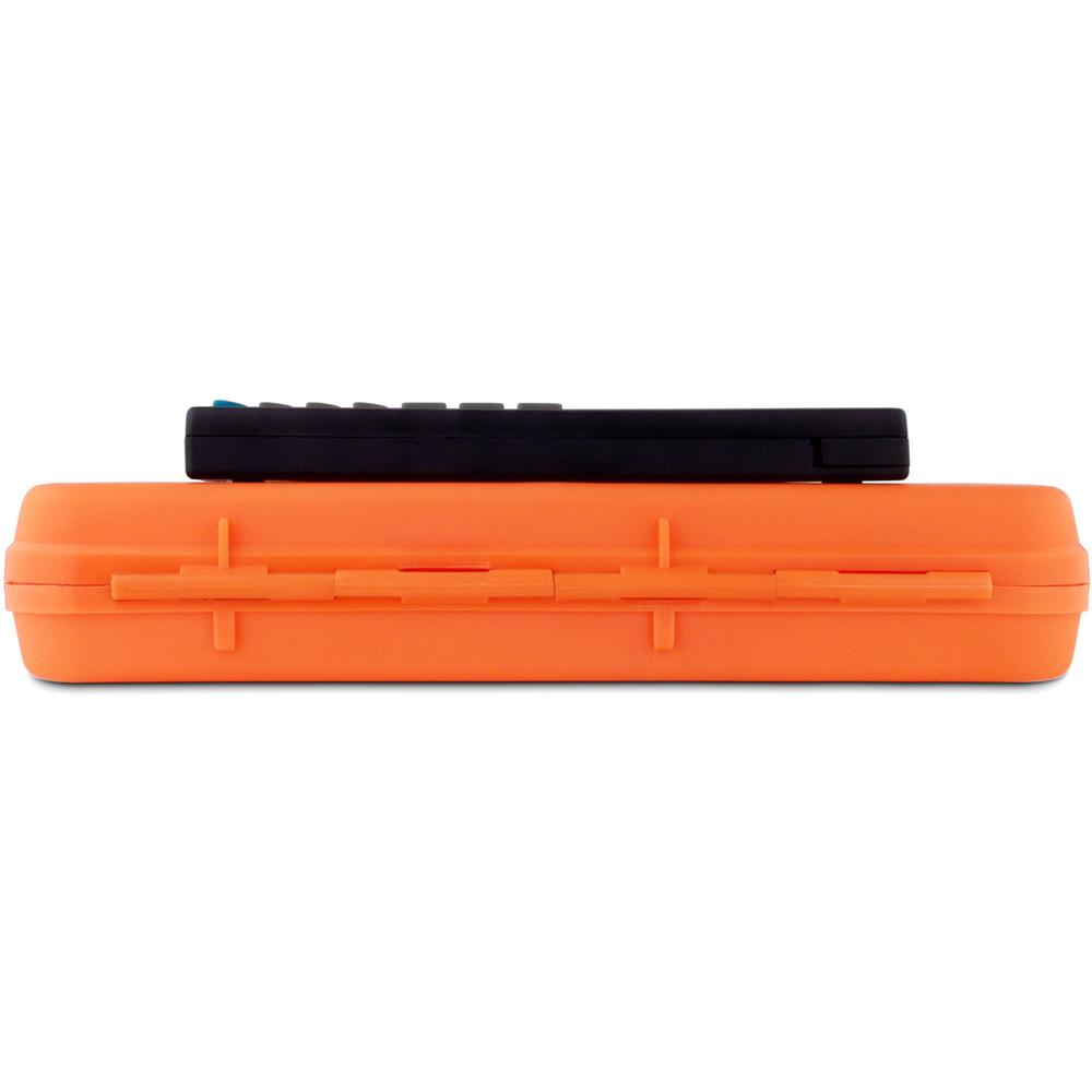 Saunders DeskMate II 00543 Portable Storage Clipboard - 0.50" Clip Capacity - Storage for Stationary - Bottom Opening - 10" x 16" - Low-profile - Polypropylene - Tangerine - 1 Each. Picture 6
