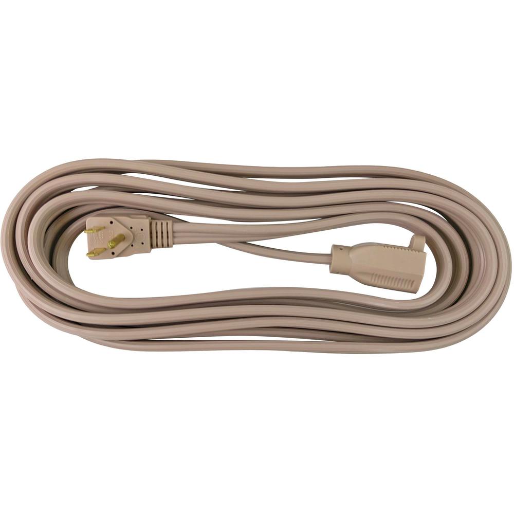 Compucessory Heavy Duty Indoor Extension Cord - 14 Gauge - 125 V AC / 15 A - Beige - 15 ft Cord Length - 1. Picture 4