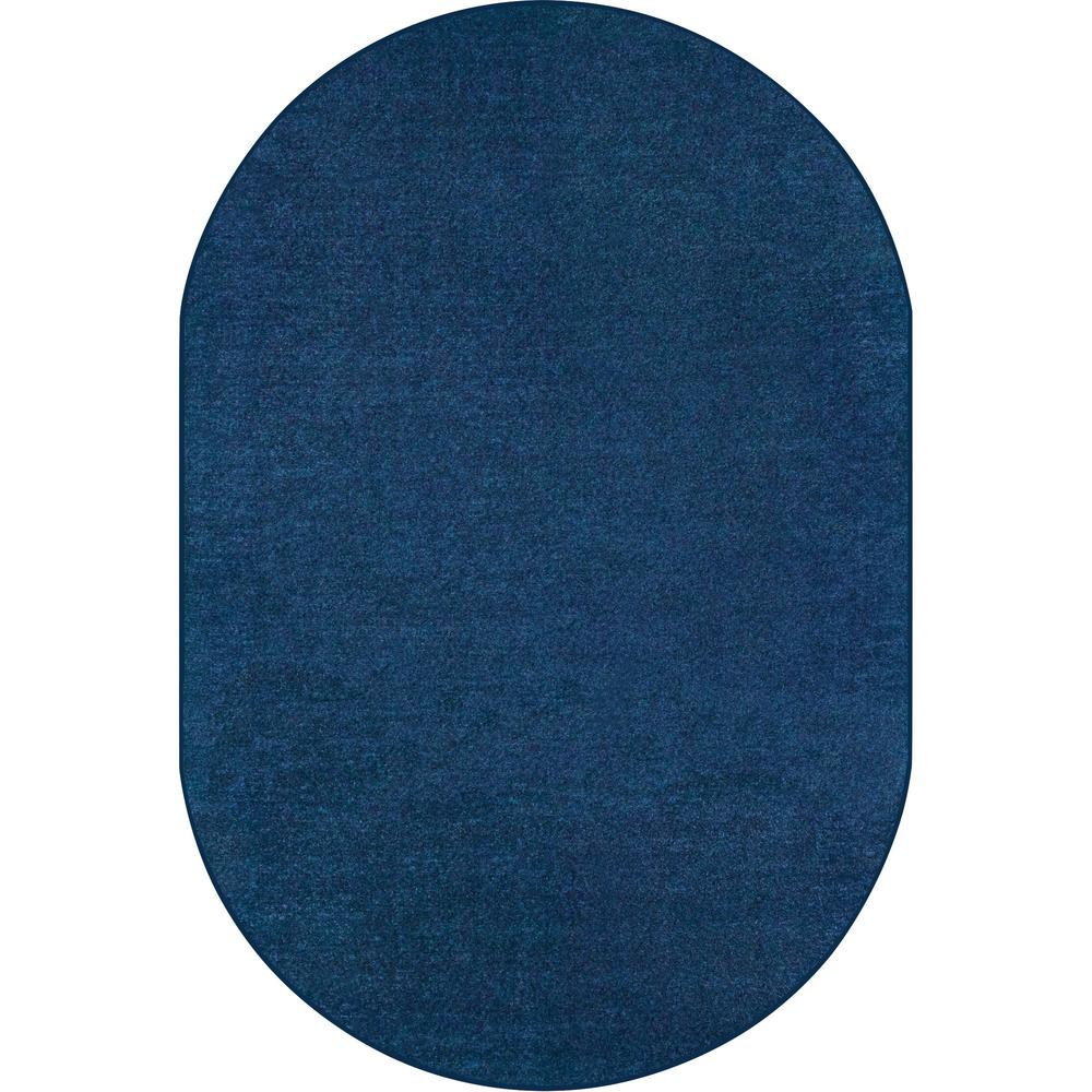 Carpets for Kids Mt. St. Helens Carpet Rug - 108" Length x 72" Width - Oval - Blueberry - Nylon. Picture 2
