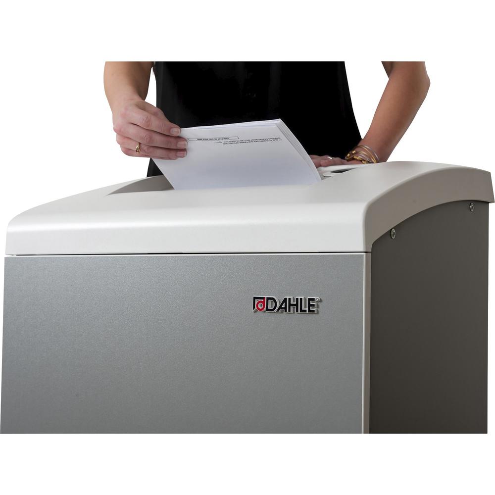 Dahle 50310 Small Office Shredder - Cross Cut - 22 Per Pass - for shredding Staples, Paper Clip, Credit Card, CD, DVD - 0.188" x 1.563" Shred Size - P-3 - 22 ft/min - 10.25" Throat - 10 Minute Run Tim. Picture 4