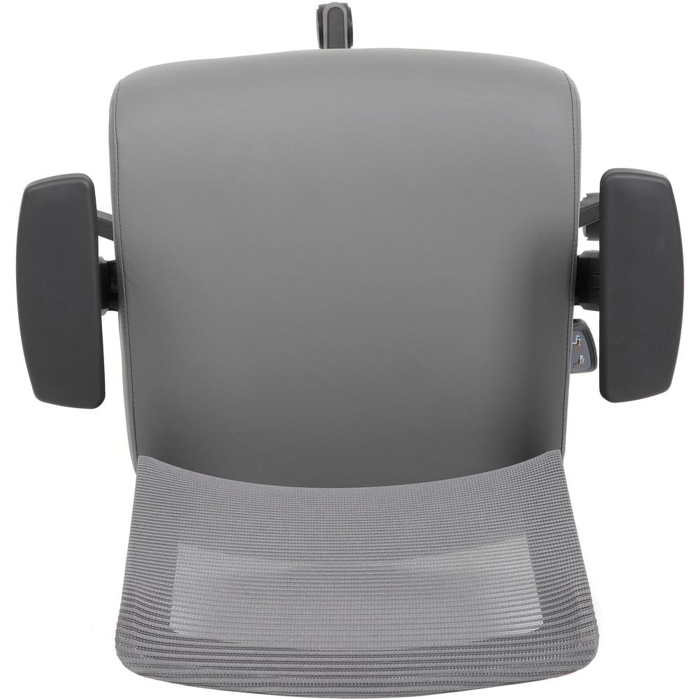 Lorell Task Chair Antimicrobial Seat Cover - 19" Length x 19" Width - Polyester - Gray - 1 Each. Picture 3