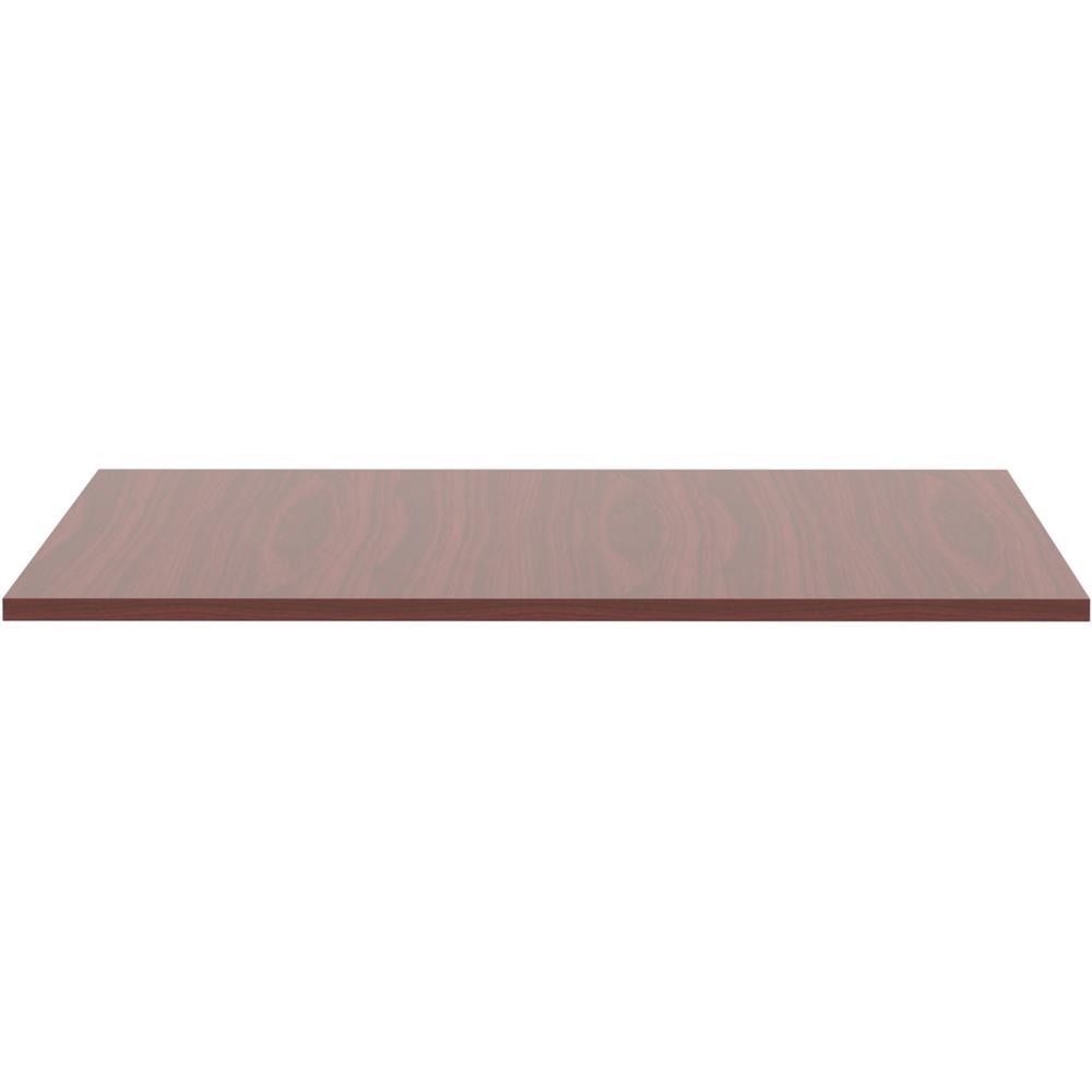 Lorell Revelance Conference Rectangular Tabletop - 59.9" x 47.3" x 1" x 1" - Material: Laminate - Finish: Mahogany. Picture 2