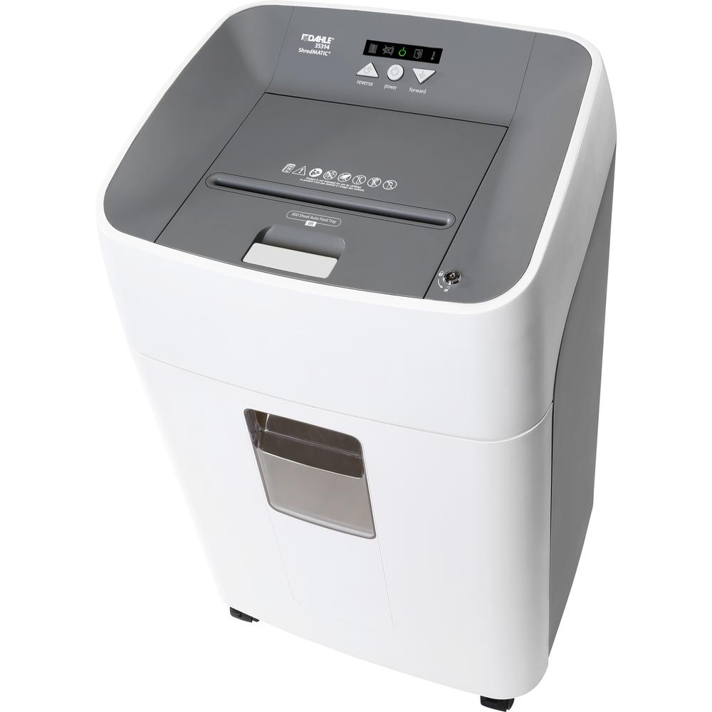 Dahle ShredMATIC 35314 Auto-feed Shredder - Cross Cut - 16 Per Pass - for shredding Staples, Paper Clip, Credit Card, CD, DVD - 0.188" x 0.313" Shred Size - P-4 - 12 ft/min - 8.75" Throat - 11 gal Was. Picture 4