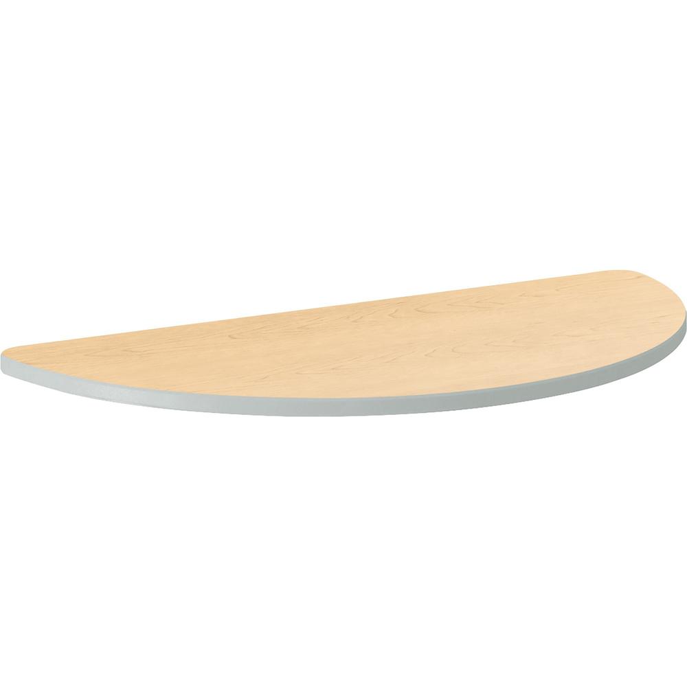 HON Build Series Half-round Tabletop - Half Round Top - 25" to 34" Adjustment x 60" Width x 30" Depth - Natural Maple. Picture 3