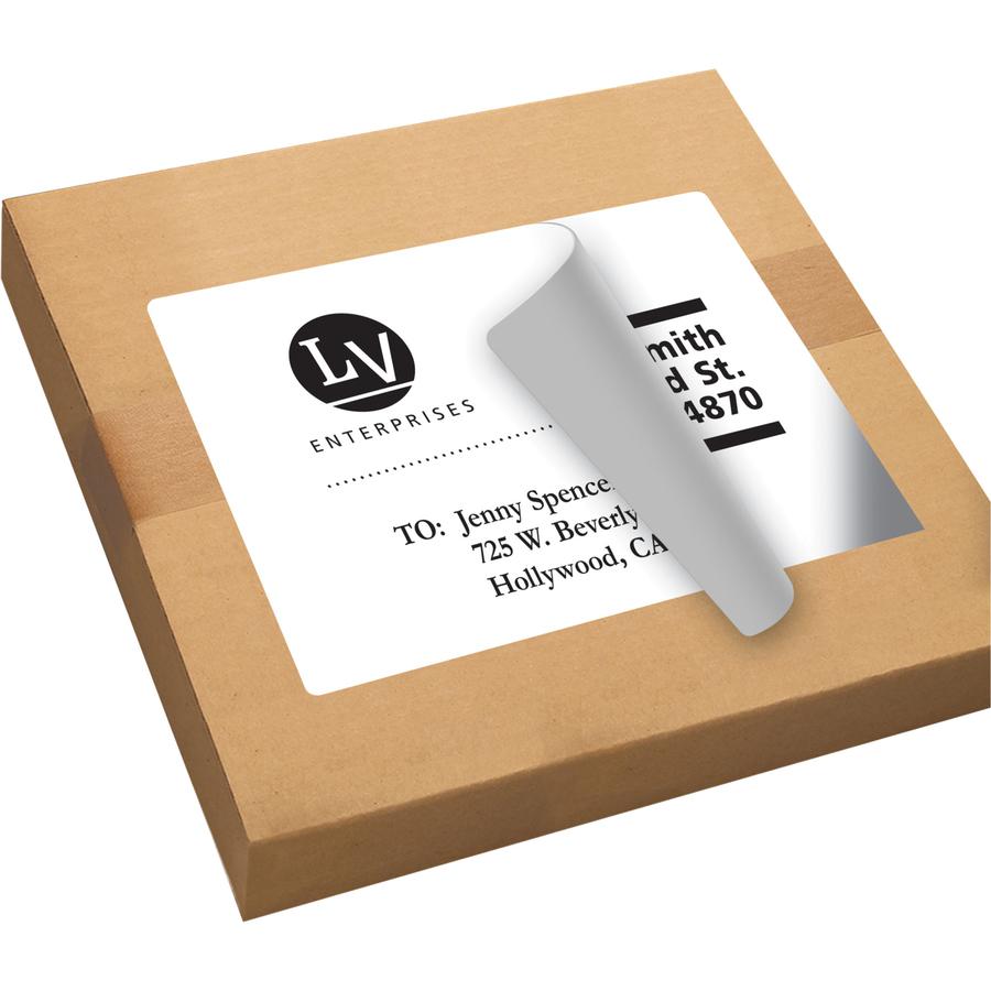 Avery&reg; Shipping Labels, Permanent Adhesive, 8-1/2" x 11" , 100 Labels (5165) - 8 1/2" Width x 11" Length - Permanent Adhesive - Laser - White - Paper - 1 / Sheet - 100 Total Sheets - 100 Total Lab. Picture 7