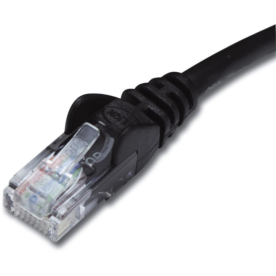 Belkin Cat5e Network Cable - RJ-45 Male Network - RJ-45 Male Network - 15ft - Black. Picture 2