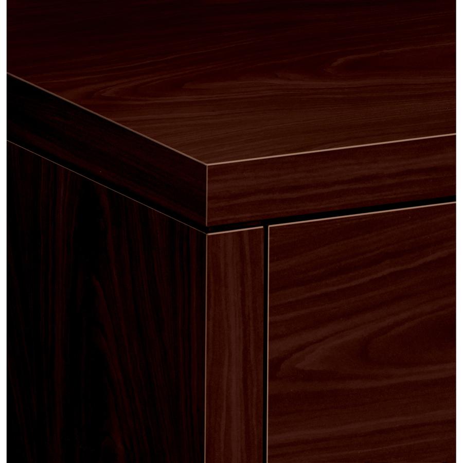 HON 10500 Series Bridge - 42" x 24" x 29.5" - Square Edge - Material: Wood - Finish: Laminate, Mahogany. Picture 3