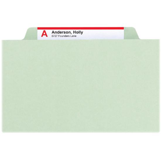 Smead SafeSHIELD 2/5 Tab Cut Letter Recycled Classification Folder - 8 1/2" x 11" - 2" Expansion - 2 x 2S Fastener(s) - Folder - Top Tab Location - Right of Center Tab Position - 1 Divider(s) - Pressb. Picture 14
