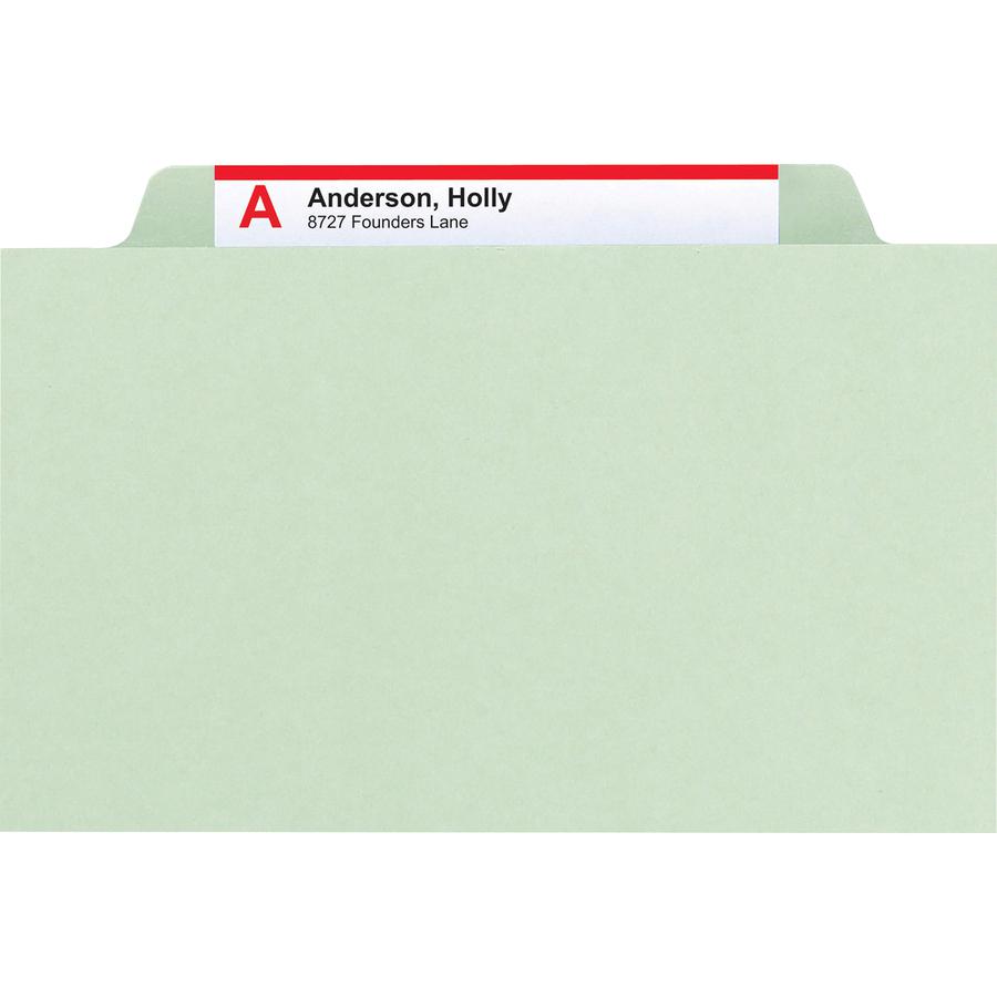 Smead SafeSHIELD 3-Divider Classification Folders - Letter - 8 1/2" x 11" Sheet Size - 3" Expansion - 2 Fastener(s) - 2" Fastener Capacity for Folder - 2/5 Tab Cut - Right of Center Tab Location - 3 D. Picture 7
