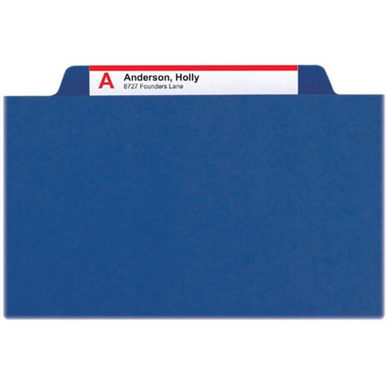 Smead SafeSHIELD 2/5 Tab Cut Legal Recycled Classification Folder - 8 1/2" x 14" - 2" Expansion - 2 x 2S Fastener(s) - 2" Fastener Capacity for Folder - Top Tab Location - Right of Center Tab Position. Picture 9