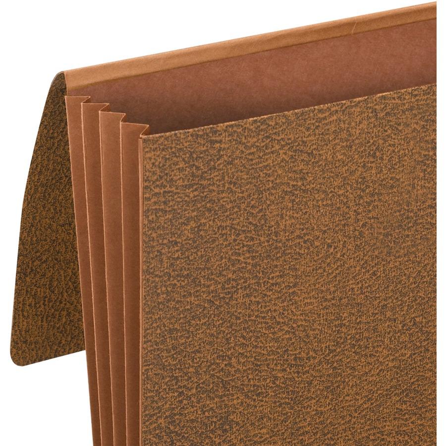 Smead Legal Recycled File Wallet - 8 1/2" x 14" - 3 1/2" Expansion - Redrope - Redrope - 30% Recycled - 1 Each. Picture 3