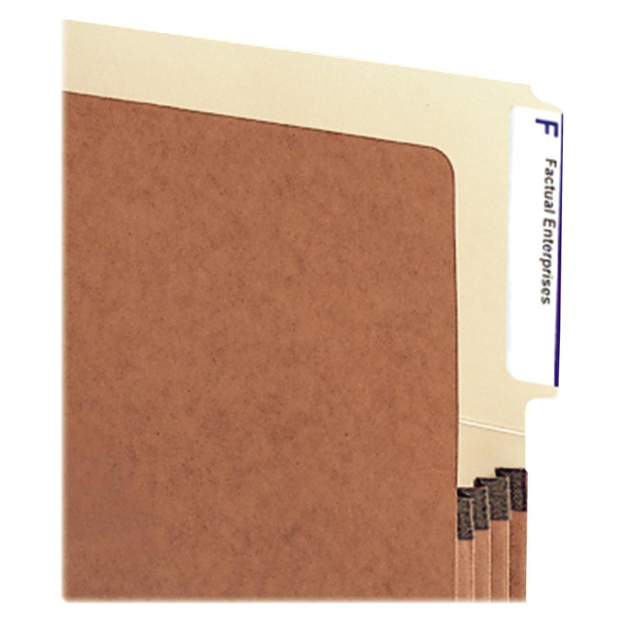Smead Letter Recycled File Pocket - 8 1/2" x 11" - 3 1/2" Expansion - Top Tab Location - Redrope - Redrope - 30% Recycled - 10 / Box. Picture 5