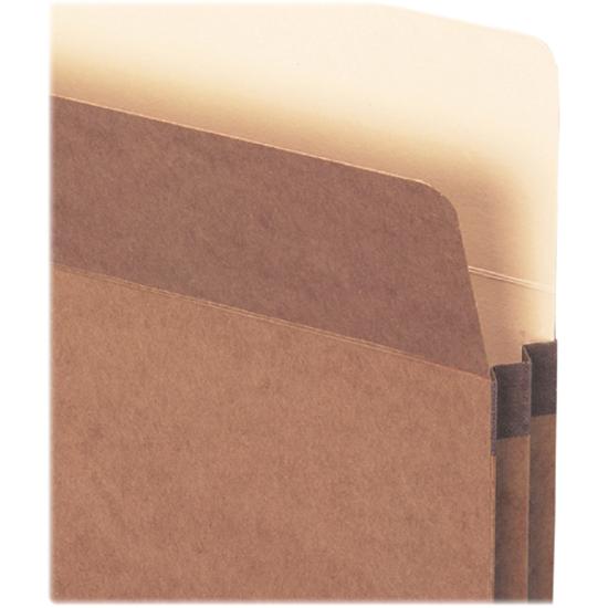 Smead Straight Tab Cut Legal Recycled File Pocket - 8 1/2" x 14" - 1 3/4" Expansion - Top Tab Location - Redrope, Kraft - Redrope - 30% Recycled - 25 / Box. Picture 10